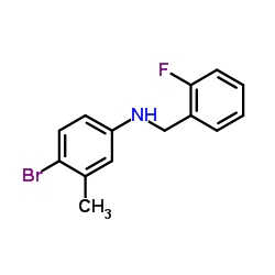 4-Bromo-N-(2-fluorobenzyl)-3-methylaniline图片