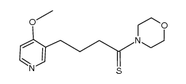 N-(4-(4-methoxy-pyridin-3-yl)thiobutyl)morpholine结构式