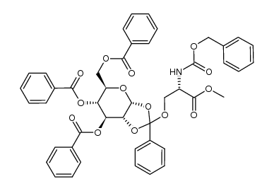 3,4,6-tri-O-benzoyl-α-D-glucopyranose orthoester Structure