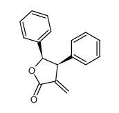 cis-3-methylene-4,5-diphenyldihydrofuran-2(3H)-one Structure