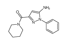 (5-amino-1-phenyl-1H-pyrazol-3-yl)(piperidin-1-yl)methanone picture