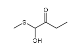 1-methylthio-1-butanol-2-one Structure