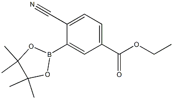 Benzoic acid, 4-cyano-3-(4,4,5,5-tetramethyl-1,3,2-dioxaborolan-2-yl)-, ethyl ester picture