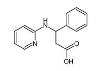 3-phenyl-3-(pyridin-2-ylamino)propanoic acid Structure