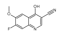 7-fluoro-4-hydroxy-6-methoxy-quinoline-3-carbonitrile Structure