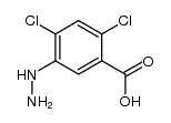 2,4-dichloro-5-hydrazinylbenzoic acid结构式