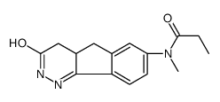 N-methyl-N-(3-oxo-2,4,4a,5-tetrahydroindeno[1,2-c]pyridazin-7-yl)propanamide结构式