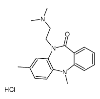 2-(3,11-dimethyl-6-oxobenzo[b][1,4]benzodiazepin-5-yl)ethyl-dimethylazanium,chloride结构式