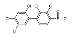 2,3-dichloro-1-methylsulfonyl-4-(2,4,5-trichlorophenyl)benzene Structure