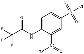 3-硝基-4-(三氟乙酰氨基)苯-1-磺酰氯化结构式