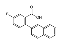 5-fluoro-2-naphthalen-2-ylbenzoic acid Structure