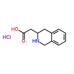 2-(1,2,3,4-TETRAHYDROISOQUINOLIN-3-YL)ACETIC ACID HYDROCHLORIDE structure