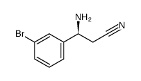 (3S)-3-amino-3-(3-bromophenyl)propanenitrile Structure