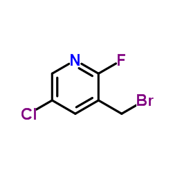 3-Bromomethyl-5-chloro-2-fluoropyridine结构式