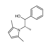 threo-2-(2,5-dimethylpyrrol-1-yl)-1-phenylpropan-1-ol结构式