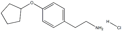 2-[4-(cyclopentyloxy)phenyl]ethan-1-amine hydrochloride Structure