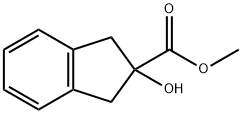 2-羟基-2,3-二氢-1H-茚-2-羧酸甲酯结构式