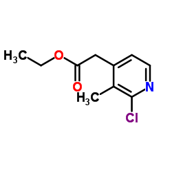 Ethyl 2-chloro-3-methylpyridine-4-acetate structure