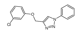 4-[(3-chlorophenoxy)methyl]-1-phenyltriazole Structure