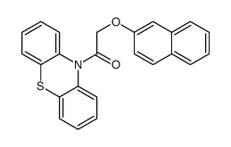 2-naphthalen-2-yloxy-1-phenothiazin-10-ylethanone结构式