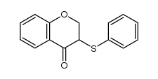 3-phenylthio-2,3-dihydro-(4H)-benzopyran-4-one Structure