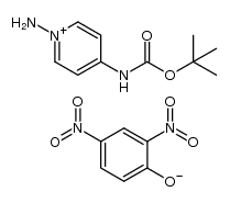 1-amino-4-(tert-butoxycarbonylamino)pyridinium 2,4-dinitrophenolate结构式