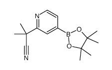 2-甲基-2-(4-(4,4,5,5-四甲基-1,3,2-二噁硼烷-2-基)吡啶-2-基)丙腈图片