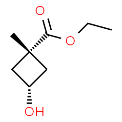 ethyl rel-(1s,3r)-3-hydroxy-1-methylcyclobutane-1-carboxylate Structure