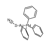 (triphenylphosphine)gold thiocyanate Structure