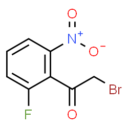 2-Bromo-1-(2-fluoro-6-nitrophenyl)ethanone Structure