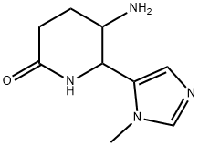 2-Piperidinone, 5-amino-6-(1-methyl-1H-imidazol-5-yl)- Structure