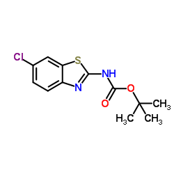 2-Methyl-2-propanyl (6-chloro-1,3-benzothiazol-2-yl)carbamate Structure