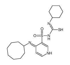 1-cyclohexyl-3-[4-(cyclooctylamino)pyridin-3-yl]sulfonylthiourea Structure