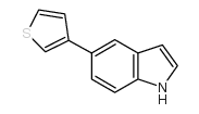 5-(3-噻吩基)-1H-吲哚结构式