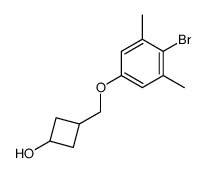 环丁醇.3-[(4-溴-3,5-二甲基苯氧基)甲基]-结构式