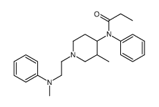 N-[3-methyl-1-[2-(N-methylanilino)ethyl]piperidin-4-yl]-N-phenylpropanamide Structure