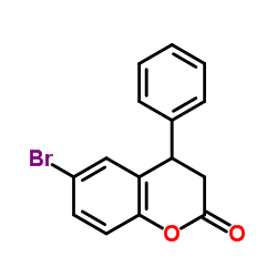 6-Bromo-4-phenylchroman-2-one Structure