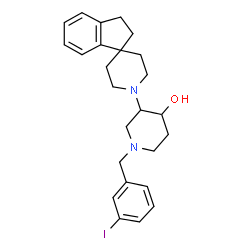 1'-(1-(3-iodobenzyl)-4--hydroxypiperidin-3-yl)-2,3-dihydrospiro(indene-1,4'-piperidine) picture