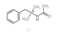 Hydrazinium,1-acetyl-2,2-dimethyl-2-(phenylmethyl)-, chloride (1:1) structure