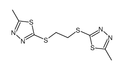 2-methyl-5-[2-[(5-methyl-1,3,4-thiadiazol-2-yl)sulfanyl]ethylsulfanyl]-1,3,4-thiadiazole Structure