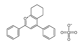 2,4-diphenyl-5,6,7,8-tetrahydrochromen-1-ium,perchlorate Structure