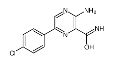 3-amino-6-(4-chlorophenyl)pyrazine-2-carboxamide Structure