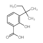 Benzoic acid,3-(1,1-dimethylpropyl)-2-hydroxy- structure