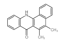 Benz[c]acridin-7(12H)-one, 5,6-dimethyl-结构式