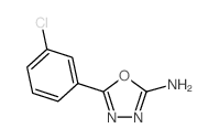 5-(3-Chlorophenyl)-1,3,4-oxadiazol-2-amine Structure