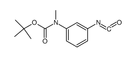 3-[N-(tert-butoxycarbonyl)-N-methyl-amino]phenyl isocyanate Structure