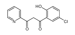 1-(5-chloro-2-hydroxyphenyl)-3-pyridin-2-ylpropane-1,3-dione Structure