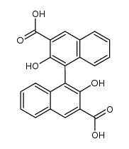 2,2'-dihydroxy-1,1'-binaphthalene-3,3'-dicarboxylic acid Structure