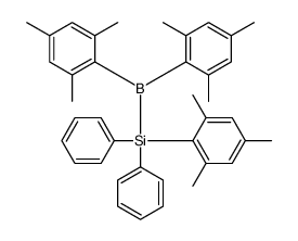 bis(2,4,6-trimethylphenyl)boranyl-diphenyl-(2,4,6-trimethylphenyl)silane Structure