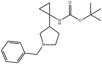 t-Butyl (1-(1-benzylpyrrolidin-3-yl)cyclopropyl)carbamate Structure